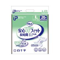 【まとめ買い】P.U サルバ安心Wフィット Lサイズ  26枚×2袋入り 35597 白十字 │ 大人用紙おむつ 紙オムツ テープ止めタイプ テープタイプ 尿漏れ 尿もれ 尿モ | 介護BOX　パンドラ