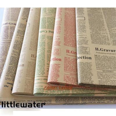 英字新聞風　ラッピング紙　500枚　かなり大量10kgです❤︎ 英字新聞風 ラッピング紙 500枚 かなり大量10kgです❤︎