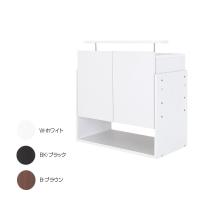 コレクションラック ワイド専用上置き ハイタイプ 奥行39cm用 CR-T8339UH BK・ブラック |b03 | panfam