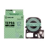 (まとめ) キングジム テプラ PROテープカートリッジ 模様ラベル 12mm 水玉緑/グレー文字 SWM12GH 1個 (×10セット) |b04 | panfam