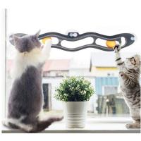 猫 おもちゃ ボール ストレス解消 運動不足対策 窓 壁に取り付ける 吸盤タイプ | PanniPet