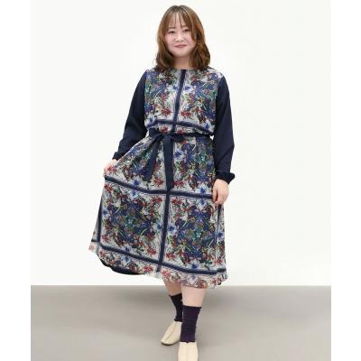 スカーフ柄ワンピースの商品一覧 通販 - Yahoo!ショッピング
