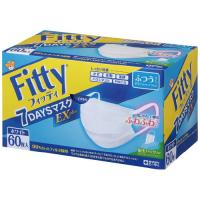 玉川衛材 Ｆｉｔｔｙ　７ＤＡＹＳマスクＥＸプラス　ホワイト　ふつうサイズ　６０枚入 214853 | 文具屋さん