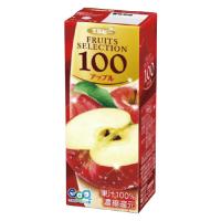 ＃ ジュース（ペットボトル・紙パック） エルビー ＃フルーツセレクション　アップル 200ml×24パック 253945 | 文具屋さん