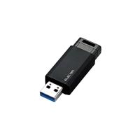 エレコム ノック式ＵＳＢメモリ　ＵＳＢ３．１　１２８ＧＢ　ブラック MF-PKU3128GBK | 文具屋さん