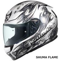 【5月8日出荷】OGKカブト フルフェイスヘルメット SHUMA FLAME(シューマ フレイム)  パールホワイトブラック  XL(61-62cm)  OGK4966094601867 | パーツボックス2号店