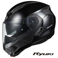 【6月11日出荷】OGKカブト システムヘルメット RYUKI(リュウキ)  ブラックメタリック  L(59-60cm)  OGK4966094595975 | パーツボックス3号店