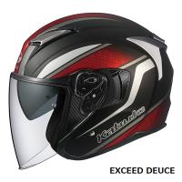 【6月11日出荷】OGKカブト オープンフェイスヘルメット EXCEED DEUCE(エクシード デュース)  フラットブラック  L(59-60cm)  OGK4966094584559 | パーツボックスプレミアム