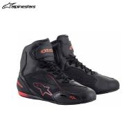 【5月28日出荷】alpinestars アルパインスターズ FASTER-3 DRYSTAR シューズ  1030 BLACK RED FLUO[US9.5/27.0cm]  ALP8059175405914 | パーツボックスシステムジャパン