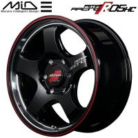 MARUKA MID RMP RACING R05HC ホイール1本価格 ブラック/ヴァーティカルポリッシュレッドライン 6.5J-17インチ 6穴/PCD139.7 インセット+38 | イムサスヤフーショッピング店