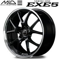 MARUKA MID VERTEC ONE EXE5 ホイール1本価格 グロッシーブラック/リムポリッシュ 7.0J-18インチ 5穴/PCD114.3 インセット+55 | パーツデポ3号店