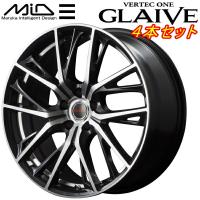 MARUKA MID VERTEC ONE GLAIVE ホイール4本Set ダイヤモンドブラックポリッシュ/アンダーカットDC 8.0J-18インチ 5穴/PCD114.3 インセット+42 | パーツデポ3号店