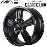 MID NITRO POWER CROSS CLAW ホイール1本 セミグロスブラック/ピアスドリルド 6.0J-16インチ 5穴/PCD139.7 インセット-5 | パーツデポ4号店