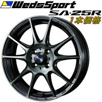 WedsSport SA-25R ホイール1本 ウォースブラッククリアー 6.5-16インチ 4穴/PCD100 インセット+38 | パーツデポ4号店