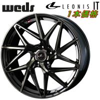 Weds LEONIS IT ホイール1本 パールブラック/ミラーカット/チタントップ 8.0-19inch 5H/PCD114.3 inset+43 | パーツデポ5号店