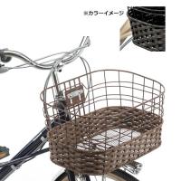 Panasonic(パナソニック) 自転車 フロントバスケット・新聞カゴ フロントバスケット ワイヤー/平編み NSCB217 ブラック NSCB217-B | パーツダイレクト店