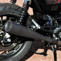 STRIKER(ストライカー) DLIVE ストリートライン スリップオンマフラー JMCA メガホン 耐熱ブラック DLI-1650STJ-B バイク カスタムマフラー | パーツダイレクト店