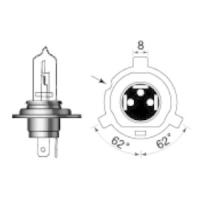 M＆H バイク ヘッドライト球 H4R 12V60/35W 特殊 C(クリア) 131 C フォルツァ｜XJR400-RII | パーツダイレクト店