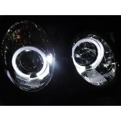 ベンツ SLK R170 イカリング プロジェクターヘッドライト ブラックの