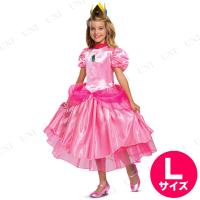 コスプレ 仮装 衣装 ハロウィン コスチューム ピーチ姫 デラックス 子供用 L(10-12) | パーティワールド