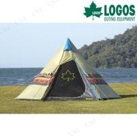 LOGOS(ロゴス) ナバホTepee 300 2~3人用 テント アウトドア用品 タープ 難燃性 UV-CUT加工 ブリーザブル撥水加工 | パーティワールド