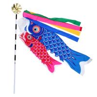 こどもの日 子供の日 装飾「鯉のぼり/吹流し・赤鯉青鯉セット(80~50cm)」少し大き目 鯉のぼり こいのぼり 端午の節句 子どもの日 デコレーション ベランダ 