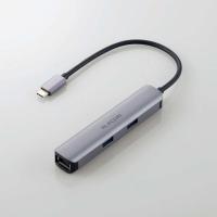 即納 エレコム ドッキングステーション Type-C接続 USBA×3ポート HDMI×1ポート LANポート付 アルミ筐体 スリム シルバー... | パソ電通信 Yahoo!店