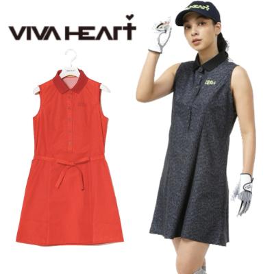 VIVAHEART ワンピース　ゴルフ VIVA HEART ゴルフ ワンピース（色：レッド系）｜レディースウエア