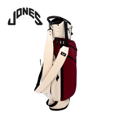 JONES スタンドバッグ ホワイト/バーガンディ jones SPORTS キャディバッグ（色：ホワイト系）のおすすめ人気