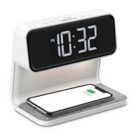 アデッソ 置き時計 ワイヤレスチャージングクロック With ベッドライト 置くだけでスマホを充電できる QA-04 | PCあきんどデジタル館