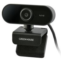 GREEN HOUSE GH-WCMFA-BK ウェブカメラ フルHD 1080P ブラック | PC&家電CaravanYU Yahoo!店