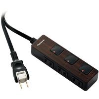 Panasonic WHF2323BMDP ザ・タップF プレミアム（3コ口）（スナップキャップ・2mコード付）（タイプZ）（ダークウッ… | PC&家電CaravanYU Yahoo!店