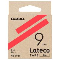 CASIO XB-9RD Lateco用テープ 9mm 赤/ 黒文字 | PC&家電CaravanYU Yahoo!店