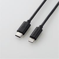 ELECOM MPA-CL05BK USB-C to Lightningケーブル/ スタンダード/ 0.5m/ ブラック | PC&家電CaravanYU Yahoo!店