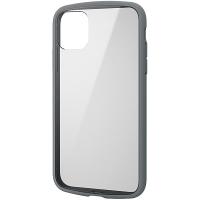ELECOM PM-A19CTSLFCGY iPhone 11用TOUGH SLIM LITEケース/ フレームカラー/ グレー | PC&家電CaravanYU Yahoo!店