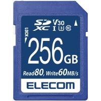 ELECOM MF-FS256GU13V3R SDXCカード/ データ復旧サービス付/ ビデオスピードクラス対応/ UHS-I U3 80MB/ s 256GB | PC&家電CaravanYU Yahoo!店