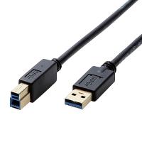 ELECOM DH-AB3N05BK USB3.0ケーブル/ A-Bタイプ/ 0.5m/ ブラック | PC&家電CaravanYU Yahoo!店