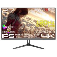 JAPANNEXT JN-i27G120U2-C6 ゲーミング液晶ディスプレイ 27型/ 3840×2160/ HDMI×2、DP×1、USB-C×1/ ブラッ… | PC&家電CaravanYU Yahoo!店