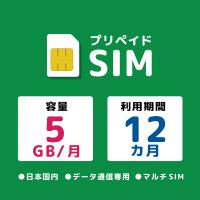 モバイル・プランニング 20211117-6270 プリペイドSIM 月間5GB 12ヶ月 ドコモ | PC&家電CaravanYU Yahoo!店