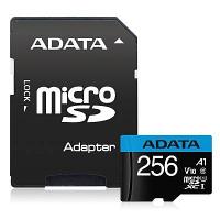 A-DATA Technology AUSDX256GUICL10A1-RA1 microSDカード 256GB microSDXC UHS-I CLASS10 A1対応 SD変換アダプター付属 / 永久保証 | PC&家電CaravanYU Yahoo!店