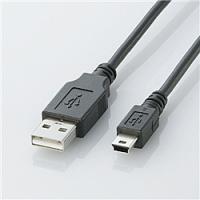 ELECOM U2C-M30BK USB2.0ケーブル A-miniBタイプ/ 3.0m(ブラック) | PC&家電CaravanYU Yahoo!店