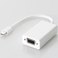 ELECOM AD-MDPVGAWH Mini DisplayPort-VGA変換アダプタ/ ホワイト/ forMAC | PC&家電CaravanYU Yahoo!店