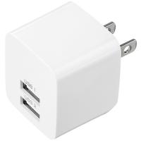 サンワサプライ ACA-IP44W USB充電器（2ポート・合計2．4A・ホワイト） | PC&家電CaravanYU Yahoo!店