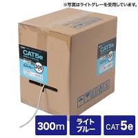 サンワサプライ KB-T5Y-CB300LBN カテゴリ5eUTPより線ケーブルのみ（300m・ライトブルー） | PC&家電CaravanYU Yahoo!店