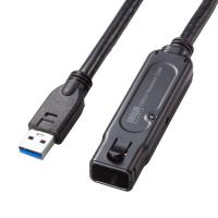 サンワサプライ KB-USB-RLK315 USB3.2アクティブリピーターケーブル 15m（抜け止めロック機構付き） | PC&家電CaravanYU Yahoo!店