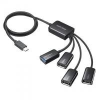 サンワサプライ USB-3TC436BK USB3.2 Gen1+USB2.0 Type-Cコンボハブ（4ポート） | PC&家電CaravanYU Yahoo!店