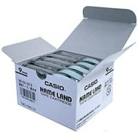 CASIO XR-9X-5P-E ネームランド用スタンダードテープ 9mm 透明/ 黒文字 5個パック | PC&家電CaravanYU Yahoo!店