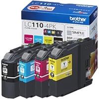 ブラザー LC110-4PK インクカートリッジ お徳用4色パック | PC&家電CaravanYU Yahoo!店