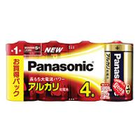 Panasonic LR20XJ/4SW アルカリ乾電池 単1形 4本シュリンクパック | PC&家電CaravanYU Yahoo!店