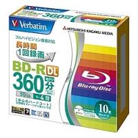 Verbatim VBR260YP10V1 BD-R 2層 録画用 260分 1-4倍速 5mmケース10枚パック ワイド印刷対応 | PC&家電CaravanYU Yahoo!店